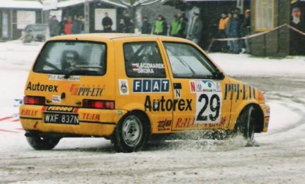 Jacek Sikora i Marek Kaczmarek - Fiat Cinquecento Sporting.